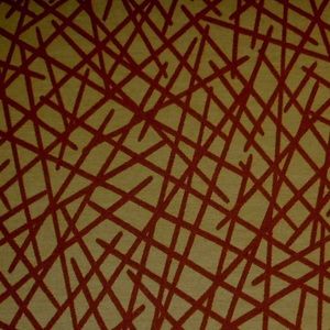 Outdoor Pattern Frenzy Green and Brown Fabric